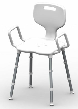 Shower Chair - Space Saver - Aluminium