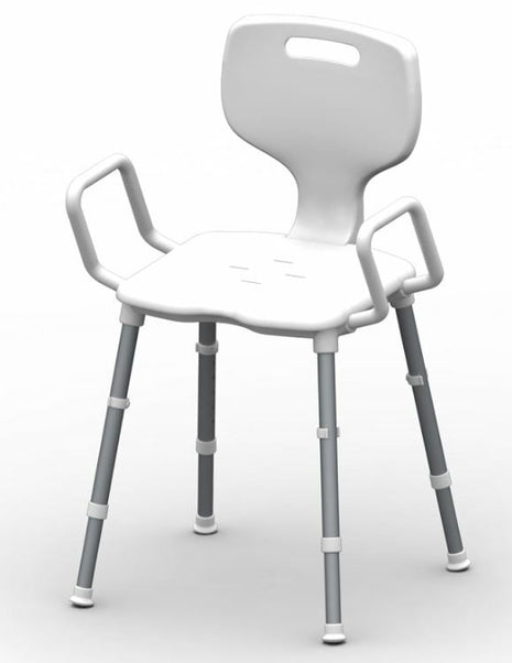 Shower Chair - Space Saver - Aluminium