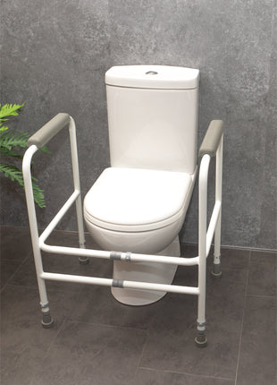 Toilet Surround - Height and Width Adjustable - Aluminium