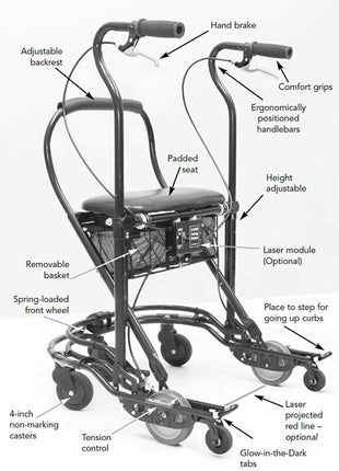 U Step 2 Mobility Walker - Ideal for Neurological Conditions