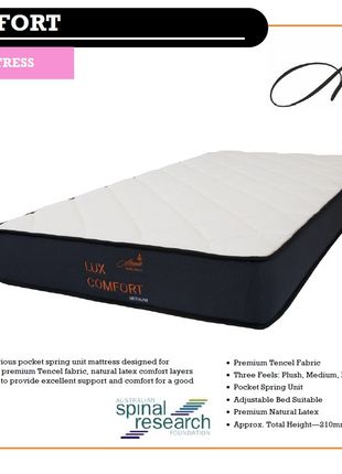 Avante Lux Comfort Home Care Bed Mattress - 8"