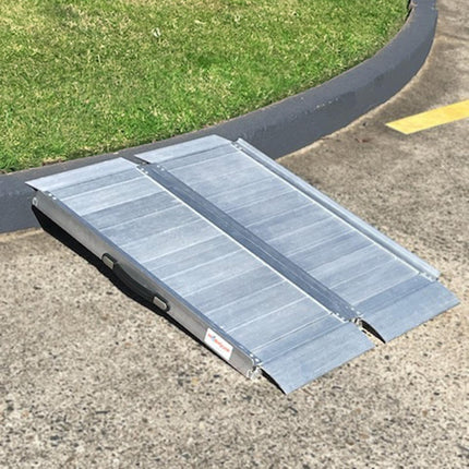 Folding Aluminium Suitcase Wheelchair Ramp - 4 Foot (120cm)