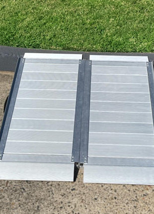 Folding Aluminium Suitcase Wheelchair Ramp - 7 Foot (210cm)