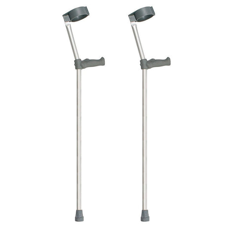 Ergonomic Grip Adjustable Forearm Crutches, Medium, 660-940mm