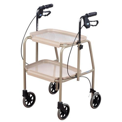 Adjustable Height Meal Tray Trolley Walker