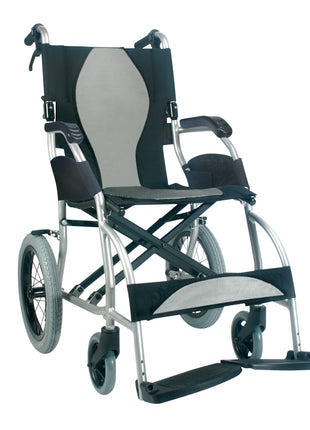 Karma Ergo Lite Transit Wheelchair - Fixed Footplates