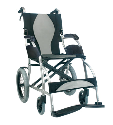 Karma Ergo Lite Transit Wheelchair - Fixed Footplates