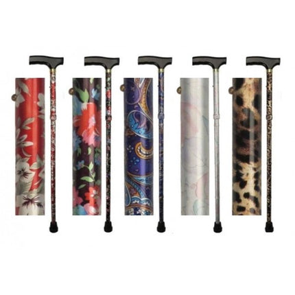 Patterned Folding Walking Canes Sticks