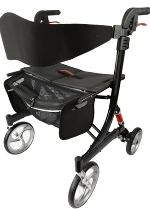 Heavy Duty Side Folding Rollator 4 Wheel Walker