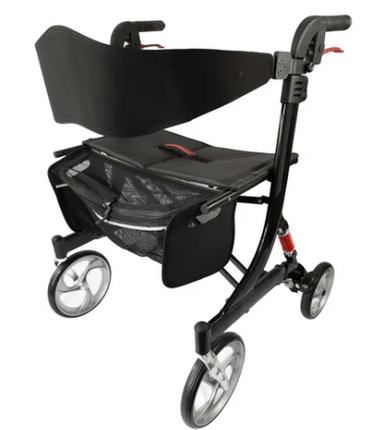 Heavy Duty Side Folding Rollator 4 Wheel Walker